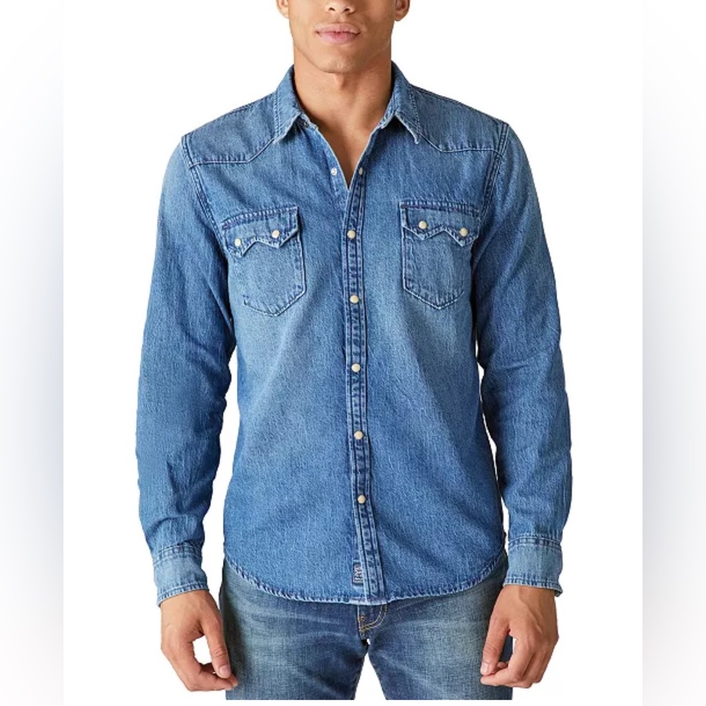 Lucky Brand Denim Button Down - Size XL